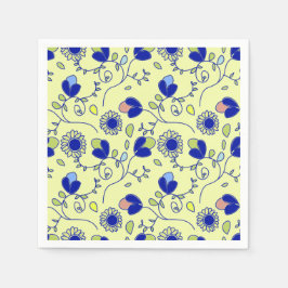 Patrón boho floral pappersservett