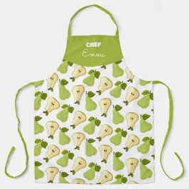 Patrón combinado de peras abiertas y enteras