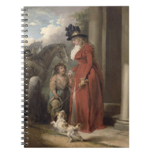 Patron dörr, c.1790 (olja på kanfas) anteckningsbok