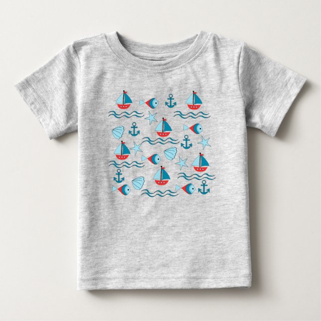 patrón naútico t-shirt (Framsida)