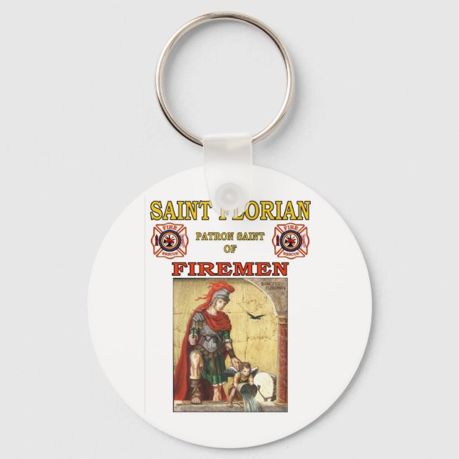 PATRON SAINT OF FIREMEN NYCKELRING (Framsida)
