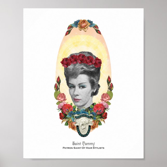 Patron Saint of Hair Stylist 8x10 Skriv ut Poster (Framsidan)