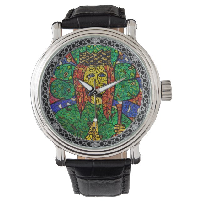 Patron Saint-of-Worry Saint Dymphna Watch Armbandsur (Framsida)