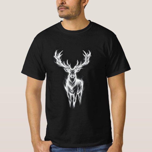 Patronus Ciervo  T Shirt (Framsida)