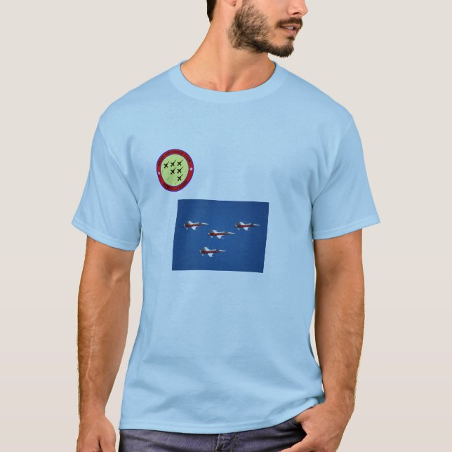 Patrouille Suisse F-5 T-tröja T Shirt (Framsida)