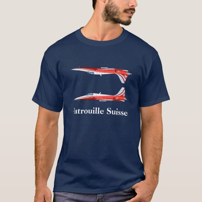 Patrouille Suisse spegelskjorta T-shirt (Framsida)