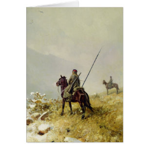 Patrullen, 1887 hälsningskort
