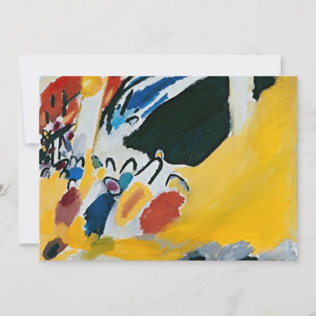 Påtryck III (konsert) av Wassily Kandinsky Inbjudningar (Framsida)