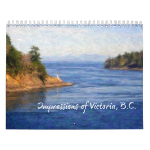 Påtryckningar av Victoria, British Columbia Fine Kalender