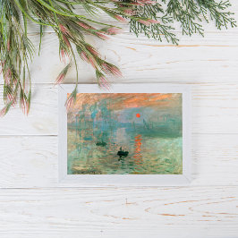 Påtryckningar, Soluppgång av Claude Monet Poster