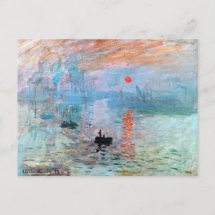 Påtryckningar, Soluppgång av Claude Monet Vykort