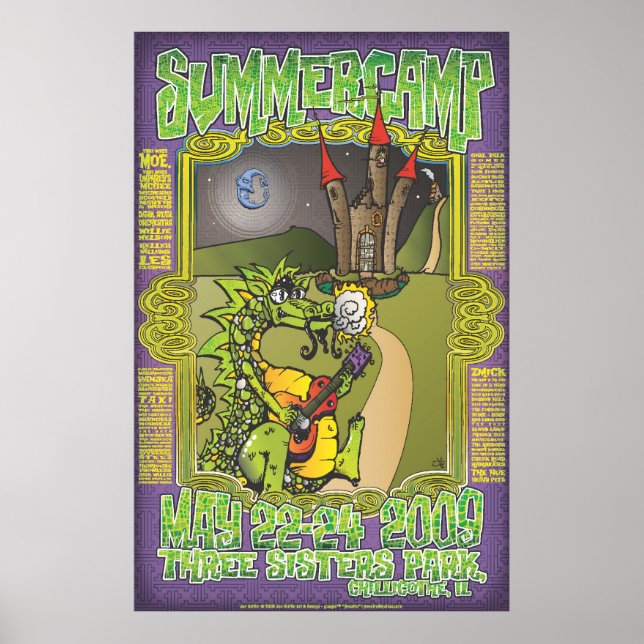 Pats Dragon for camps_final_zazzle Poster (Framsidan)