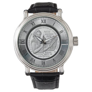 Patsy Takemoto Mink ~ Hawaii ~ "TITLE IX" Armbandsur