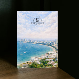 Pattaya Beach, Khao Phra Tamnak, Thailand   Enkel Vykort
