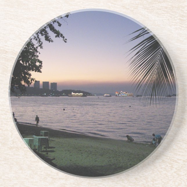 Pattaya Beach Sunset ... Chonburi, Thailand Underlägg (Framsidan)