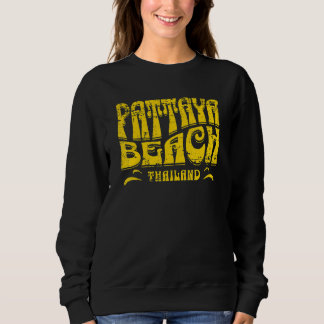 Pattaya Beach Thailand Retro slitstark design T Shirt