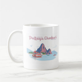 Pattaya Chonburi Thailand Pastel Travel Kaffemugg