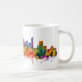 Pattaya City Thailands siluett Kaffemugg