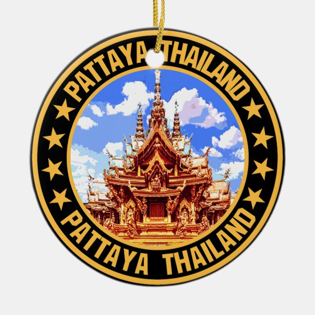 Pattaya Julgransprydnad Keramik (Framsidan)