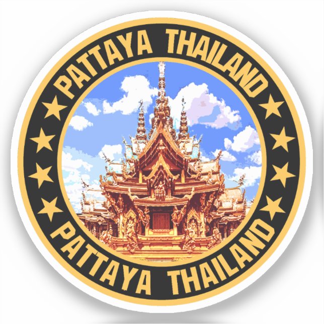 Pattaya Klistermärken (Framsida)