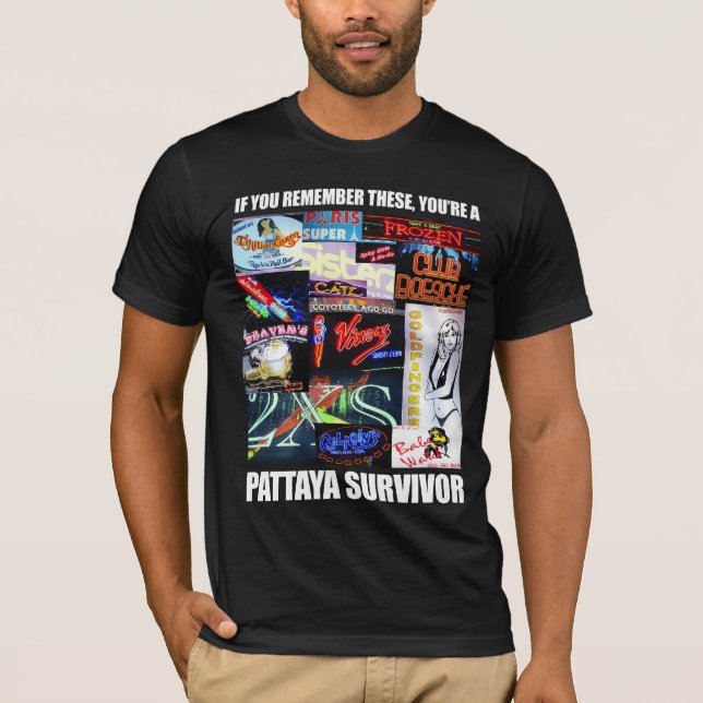 Pattaya överlevande tee (Framsida)