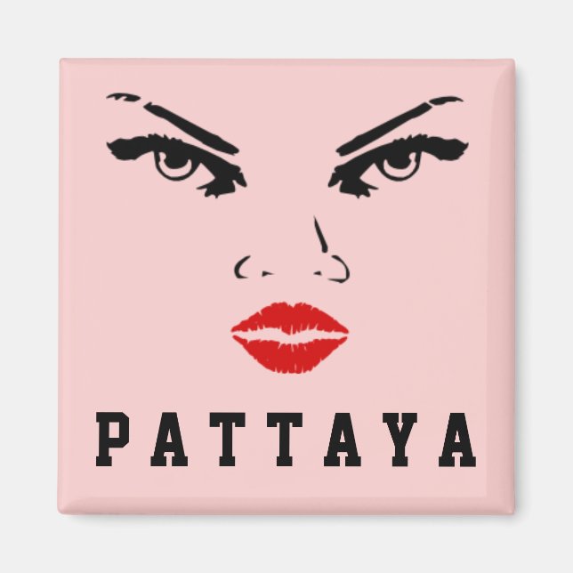 Pattaya, Thailand Kvinna Magnet (Framsidan)
