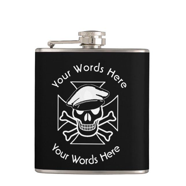 Pattee Kor och Skull & Crossbone Fickplunta (Framsidan)