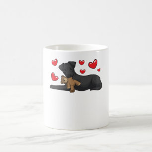 Patterdale Terrier Hund med Mjukisdjur Kaffemugg