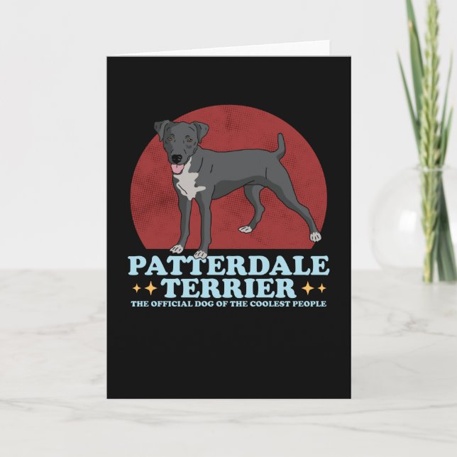 Patterdale Terrier Hund of the Coolest Patterdales Kort (Framsida)