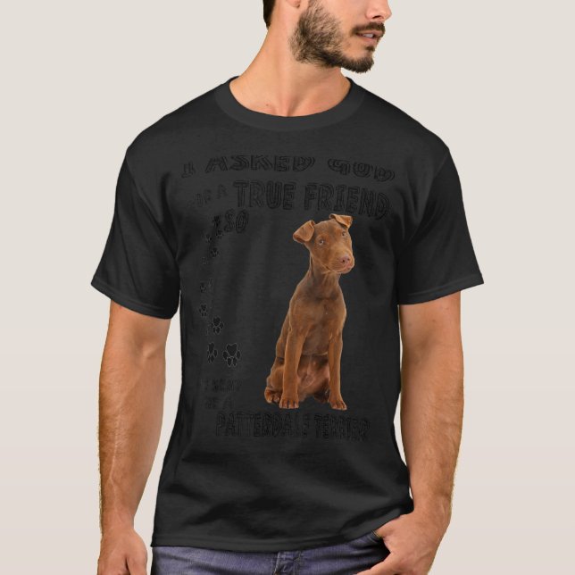 Patterdale Terrier Quote Mamma Pappa Skriv ut arbe T Shirt (Framsida)