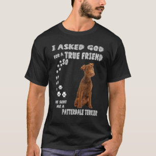 Patterdale Terrier som ska skriva ut Mamma Pappa T Shirt