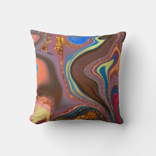 pattern abstract brown kudde (Framsida)