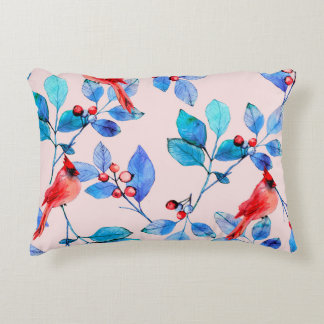 pattern background abstract red kaleidoscope desig prydnadskudde