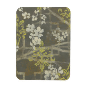 Pattern Blommar Gren I Magnet