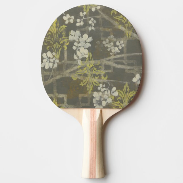 Pattern Blommar Gren I Pingisracket (Framsidan)