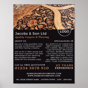 Pattern, Carpet Lagrar, Fitter Advertising Poster