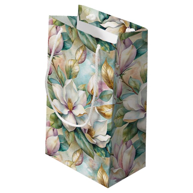 Pattern Elegant Magnolia Flowers (Baksidan Vinklad)