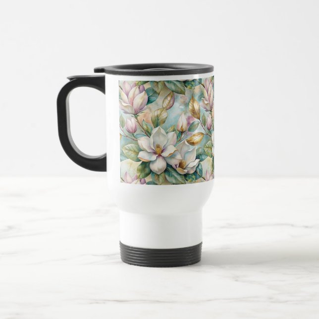 Pattern Elegant Magnolia Flowers Resemugg (Vänster)