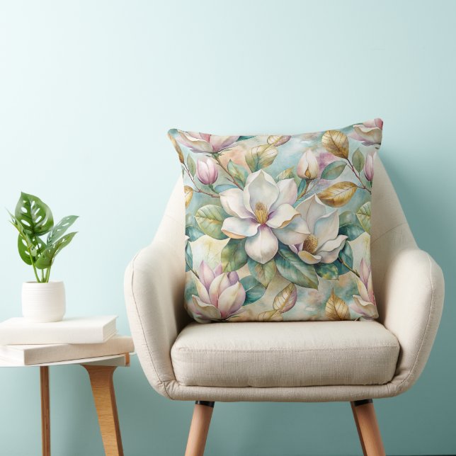 Pattern Elegant Magnolias Kudde (Stol)