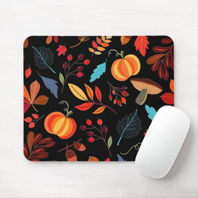Pattern Fall Mouse Pad Musmatta (Med mus)