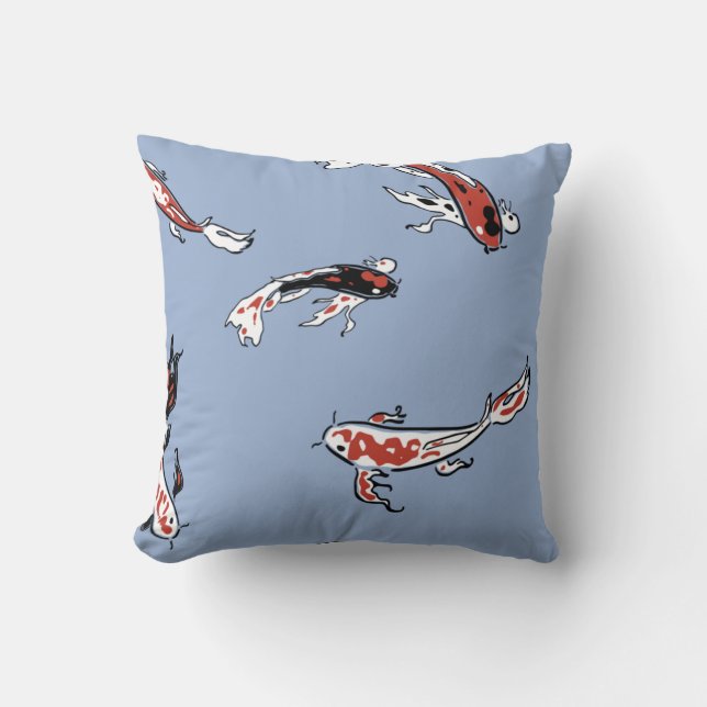 Pattern fish carp koi koi carp kudde (Framsida)