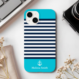 Pattern Navy blue and white bands Blue background