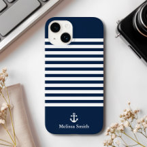 Pattern Navy blue and white bands Blue Navy