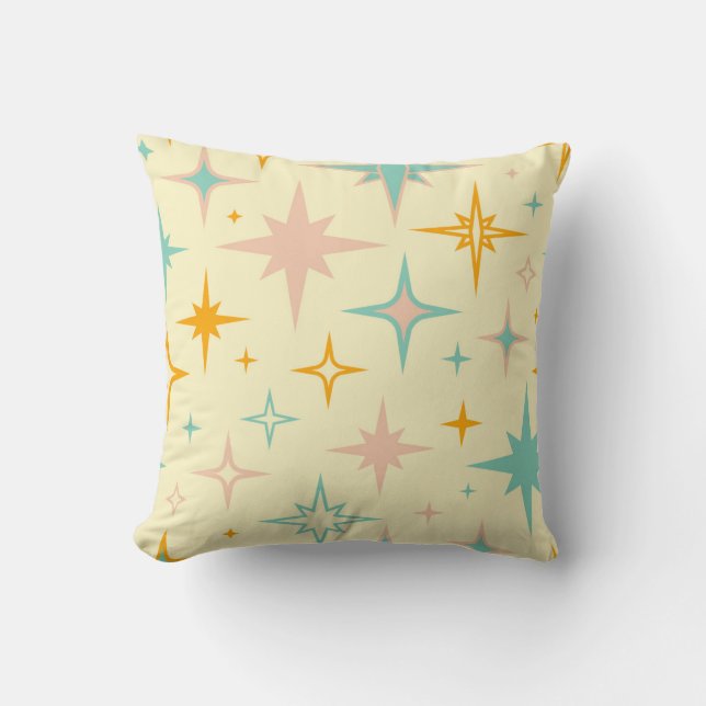 Pattern of colorful retro stars kudde (Framsida)