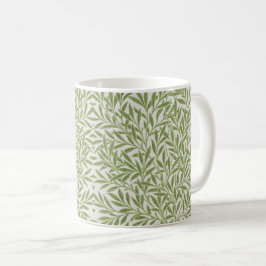 Pattern of green leafy branches  kaffemugg