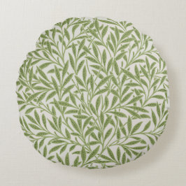 Pattern of green leafy branches  rund kudde