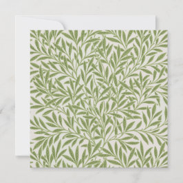 Pattern of green leafy branches  tack kort