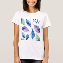  Pattern of leaves and berries  T Shirt