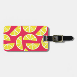 pattern of lemon bagagebricka