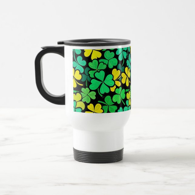 Pattern St. Patrick's Day Clovers Resemugg (Vänster)
